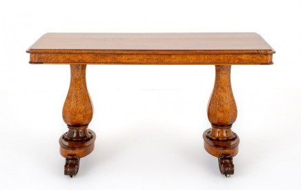 William IV Library Table Maple Desk 19th Century
