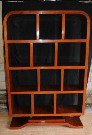 Art Deco Rosewood Bookcase Shelf Unit Cabinet