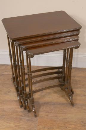Antique Nest Tables - Edwardian Mahogany  Side Table