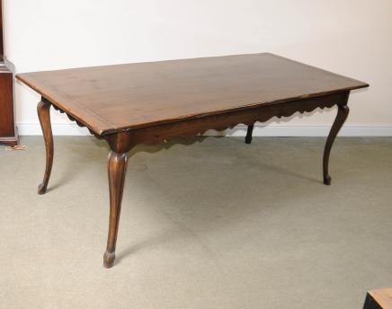 French Cherry Wood Refectory Dining Table Farmhouse Furniture