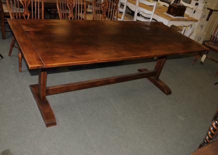 Oak Refectory Table Kitchen Dining Furniture Trestle Tables
