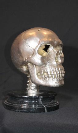 Silver Bronze Skull Hamlet Head Gothic Skeleton
