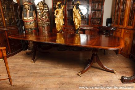 Regency Dining Table Mahogany With Leaves