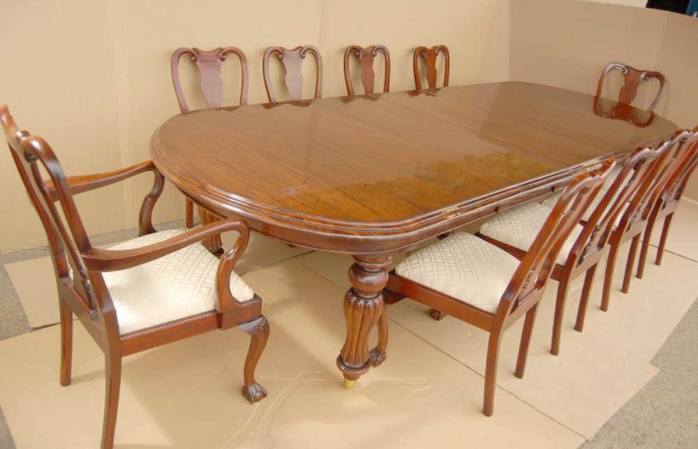 14 Foot Victorian Dining Table 10, 10 Foot Dining Table Seats How Many