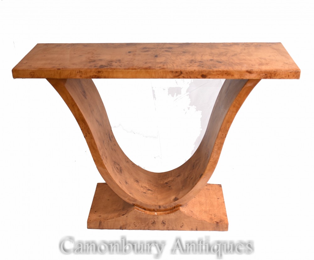 طاولة كونسول آرت ديكو أوجي - ديكورات داخلية من خشب الجوز الأشقر | English  Antiques / الإنجليزية التحفEnglish Antiques / الإنجليزية التحف