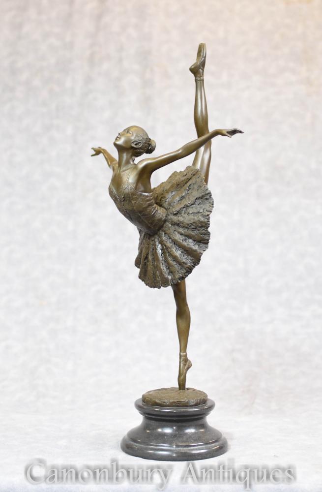 French Bronze Statue Ballet Degas