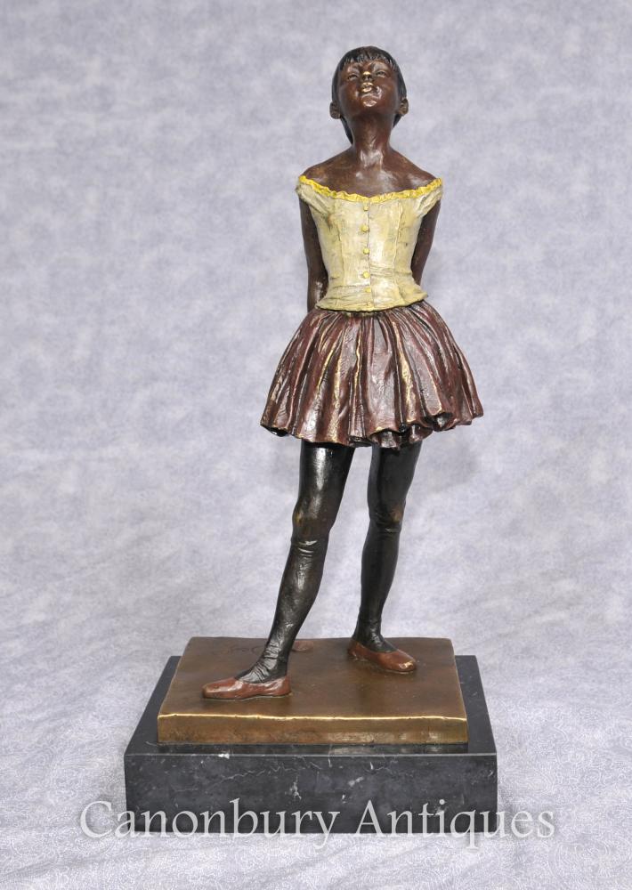 French Bronze Ballerina Girl Figurine Ballet Dancer