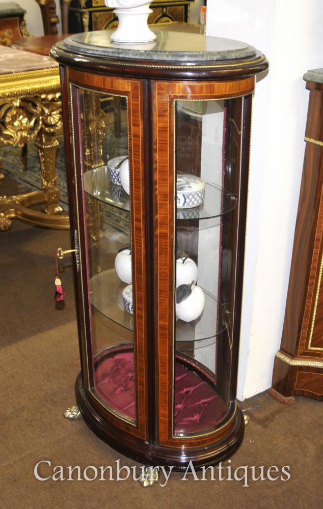 French Empire Glass Jewellery Display Cabinet Bijouterie Ebay