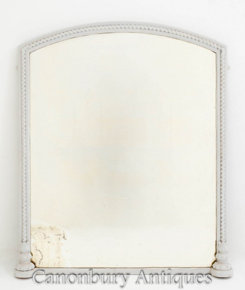 Victorian Overmantle Mirror 1880, Victorian Overmantle Mirror White Beard